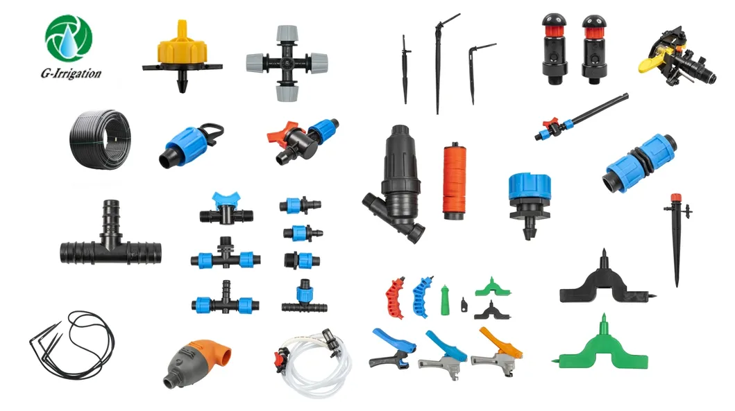 Drip Fittings Irrigation System Pipe Fitting for Tape Fitting Connectors Valve