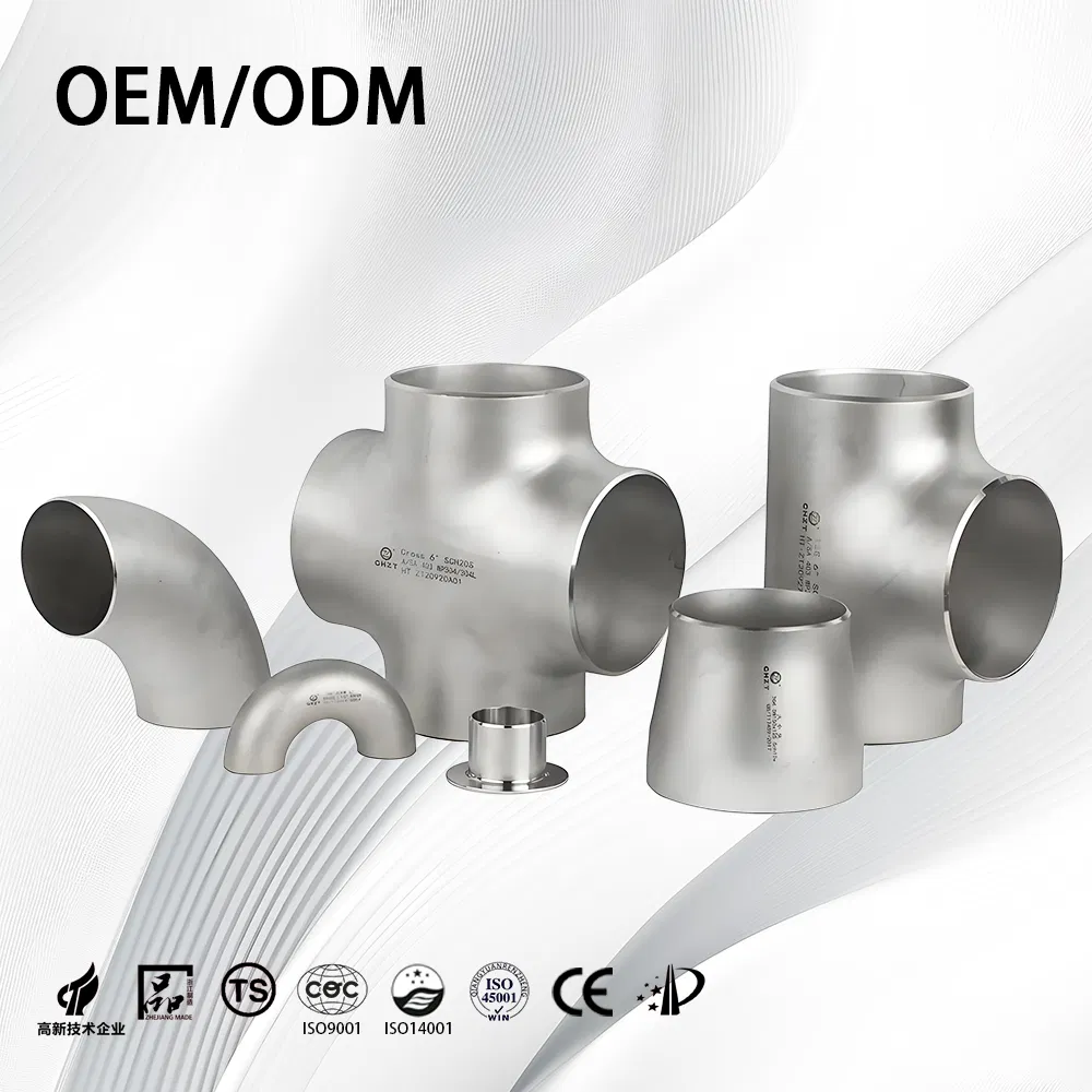 China/Metal/Stainless Steel Pipe Fittings/Reducer/Reducing Tee/45/60/90 Degree Elbow for Tank
