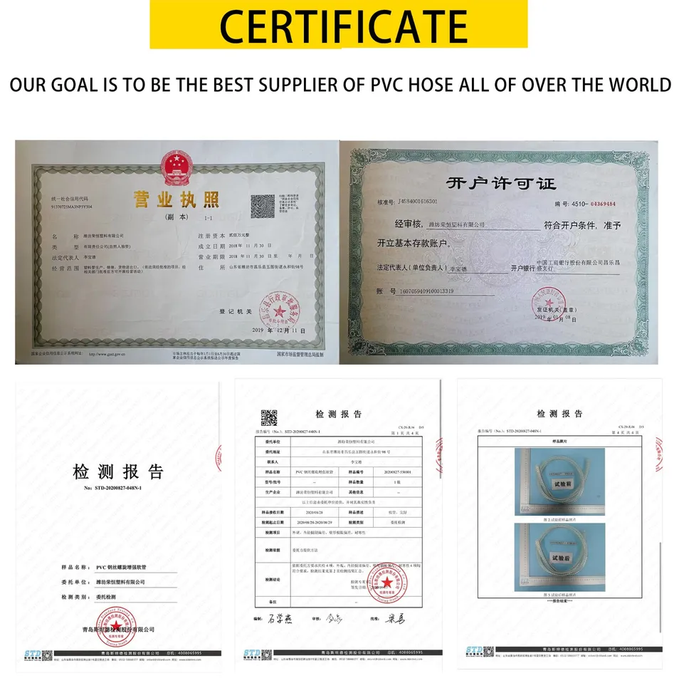 Standard Steel Wire Spiral Reinforced Pipe Food Grade Drinking Water Pipe