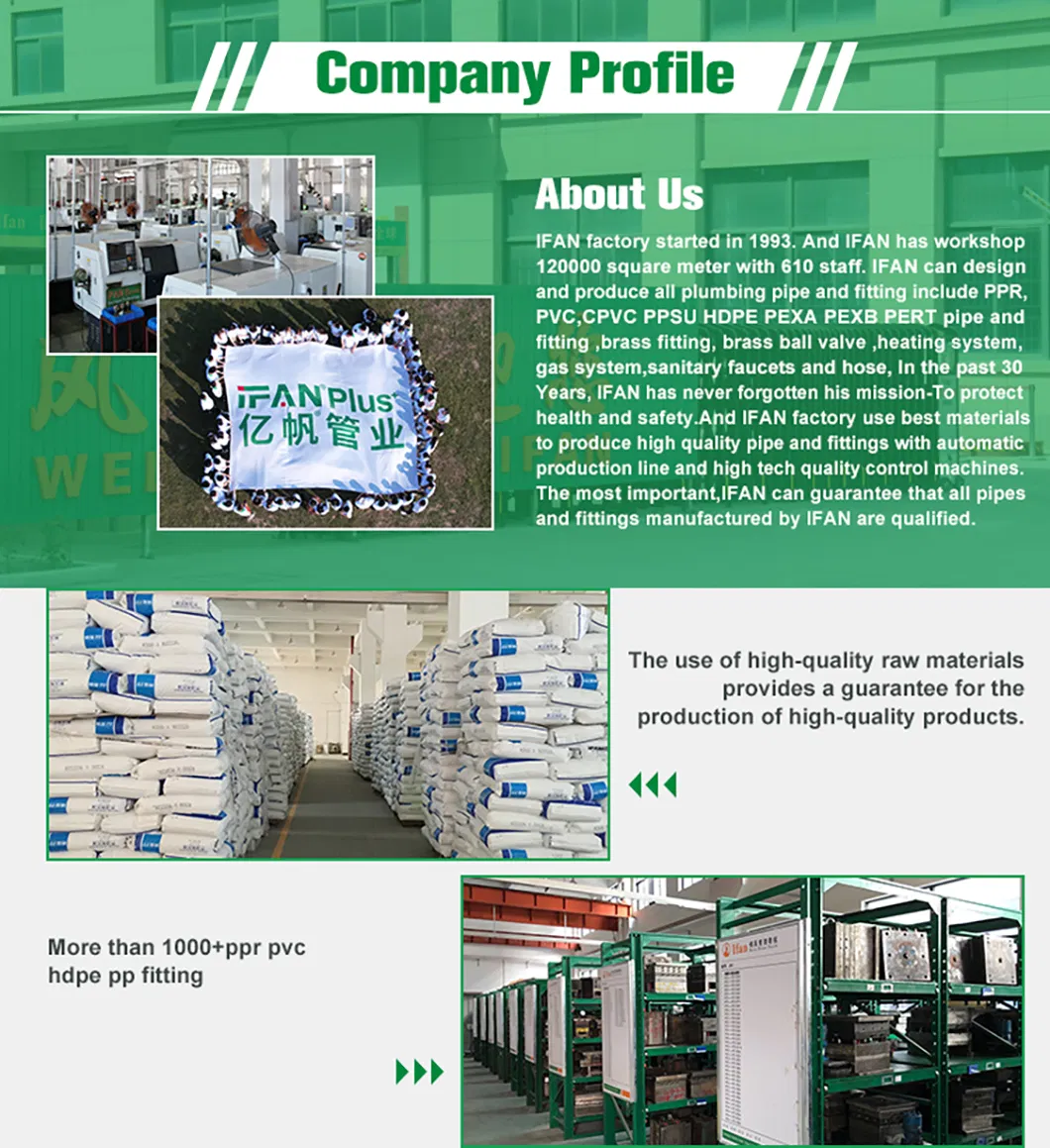 Ifan High Quality UPVC Pipe Fitting ASTM 2665 PVC Pipe Fitting Tee UPVC Fitting