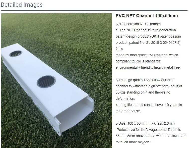 Customized Wholesale Growing Hidroponic System Vertical Rack Indoor Nft PVC Channel