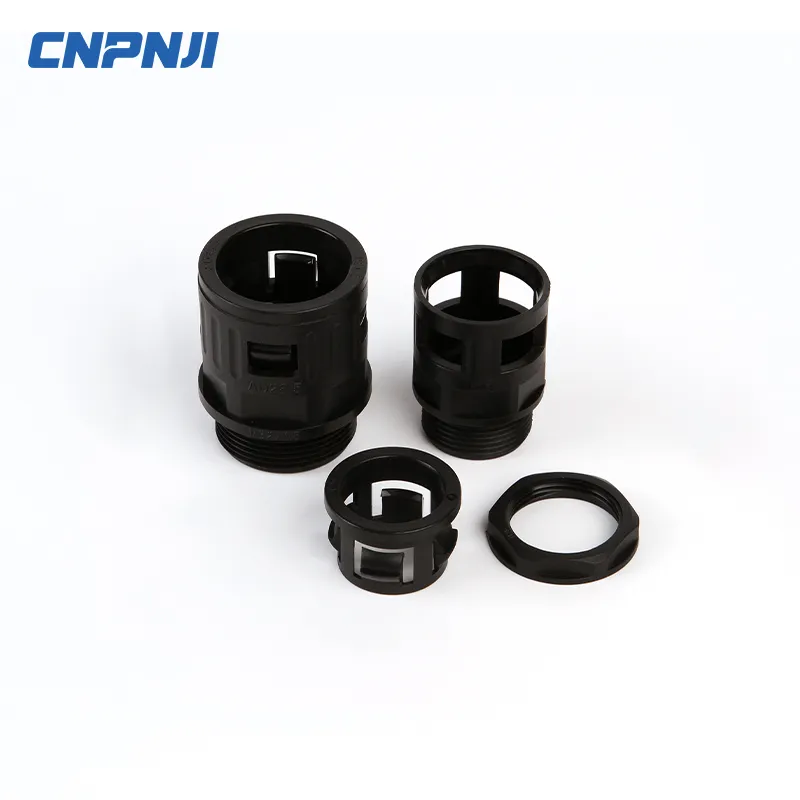 High-Quality PA Nylon Corrugated Pipe Connector Plastic Waterproof PE Threading Pipe Wave Pipe Fast 