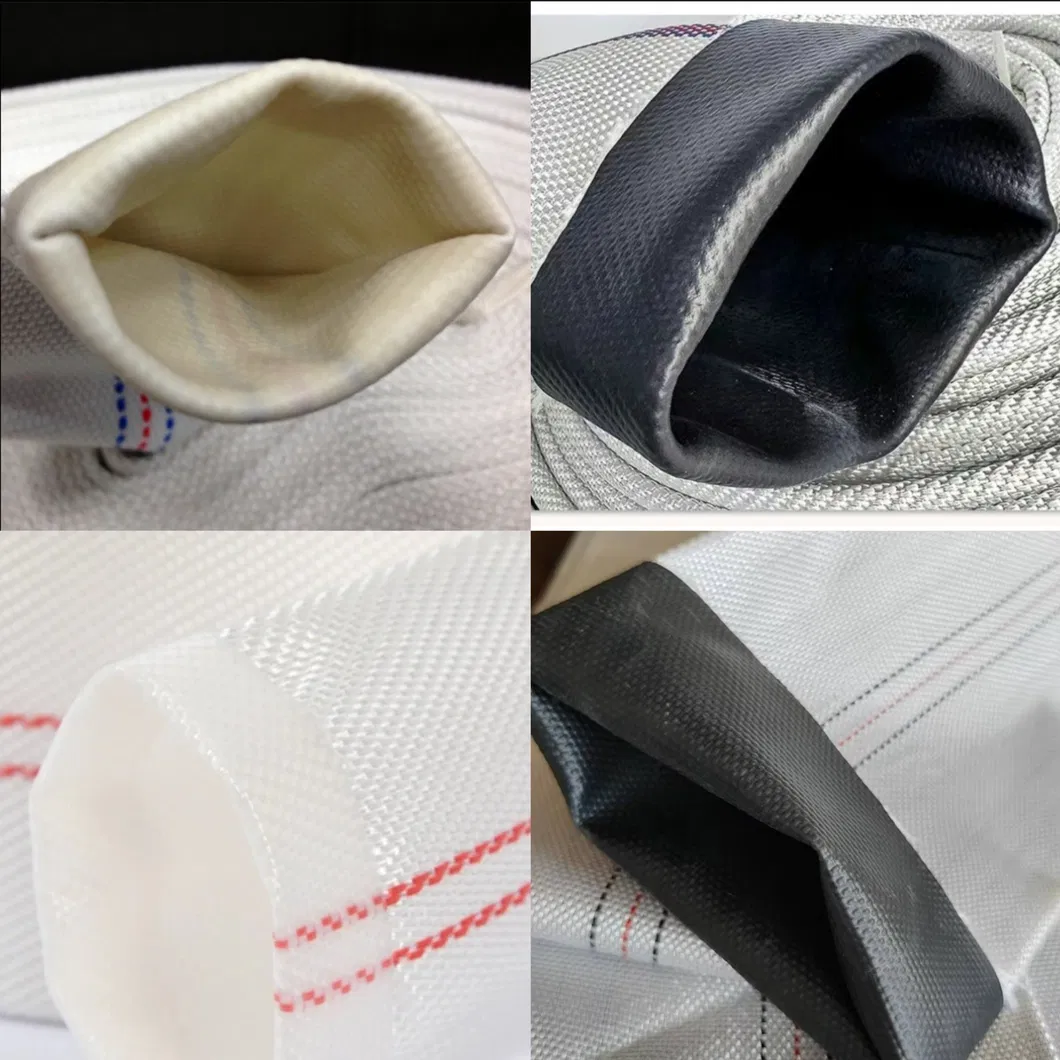 Polyester Fiber 300mm PVC Lined Fire Layflat Hose Soft Pipe for Discharge Water Drain Pipe