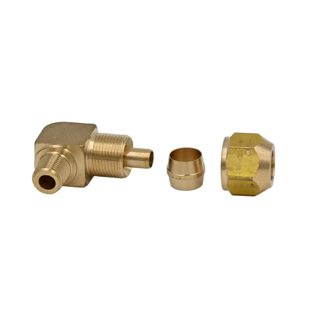 Brass Compression Fitting Elbow Pneumatic Nylon Pipe Fitting