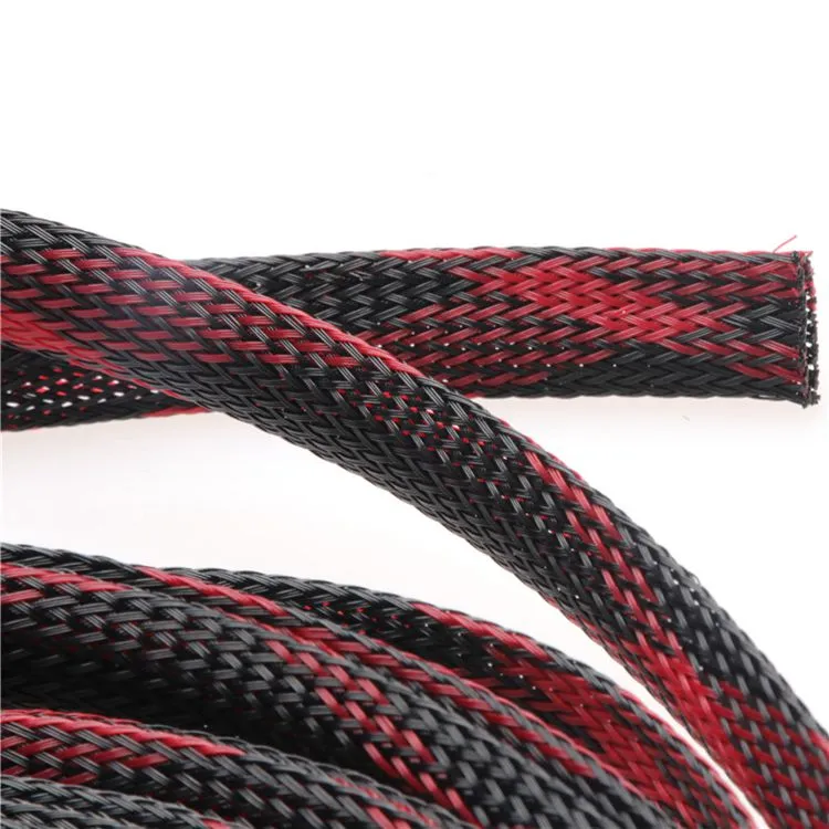 6mm Multicolor Expandable Braided Cable Sleeving for Electrical Wire Management
