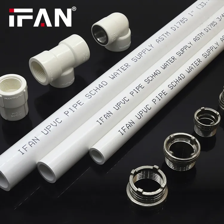 Ifanplus Wholesale ASTM Sch40 White PVC Tubes Water System PVC Water Pipes for Plumbing