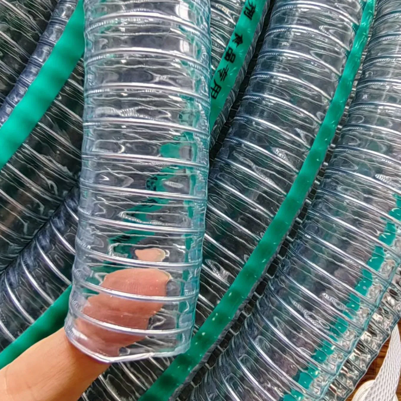 Food Grade PVC Steel Wire Reinforced Soft Water Pipe Pump Video Pipe