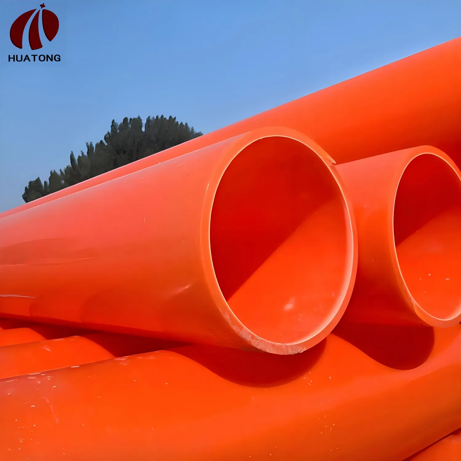 High-Performance Orange DN100 Mpp Pipe for Hygienic Performance in Industry