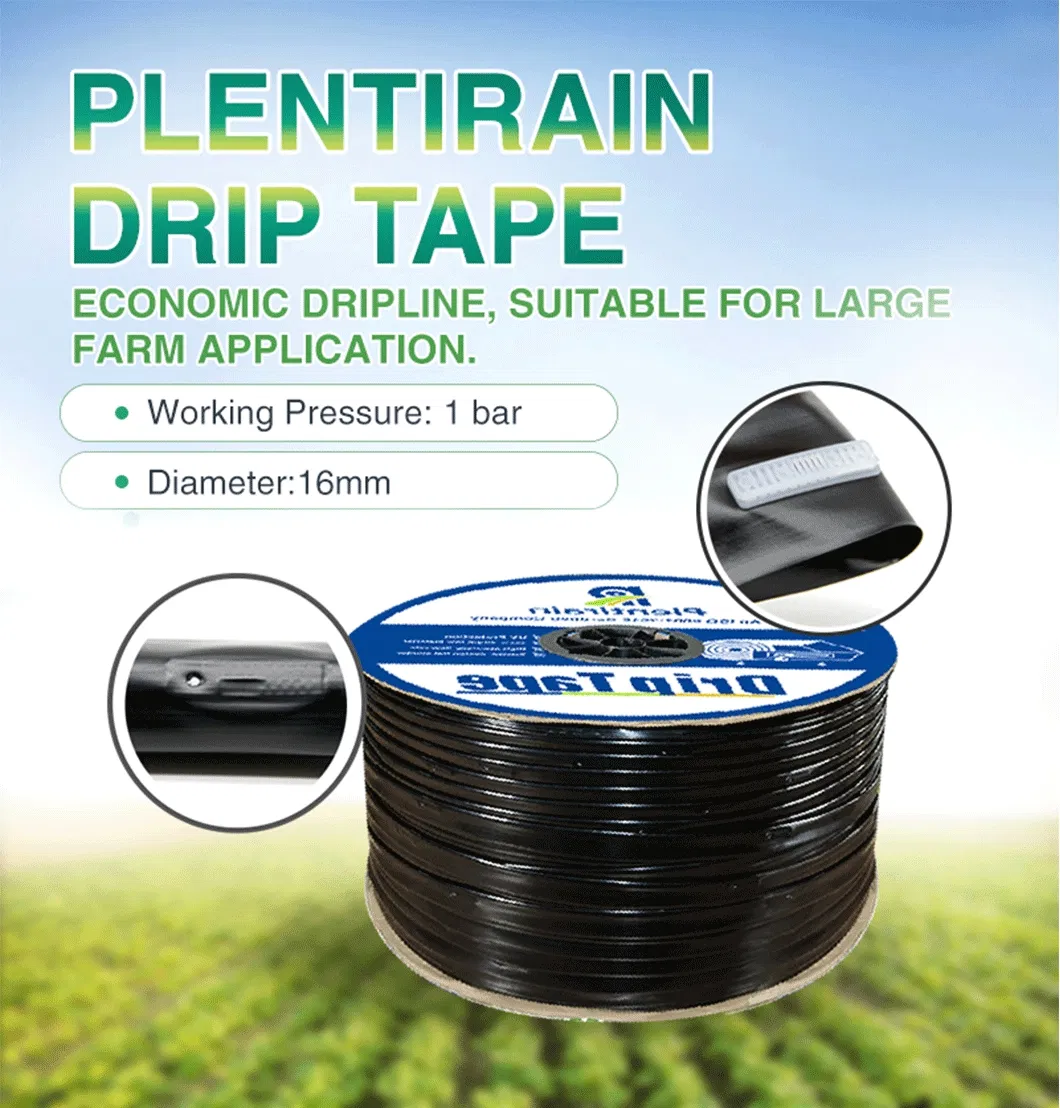 16mm Drip Irrigation Tape Dripline Ligne Goutte a Goutte Linea De Goteo