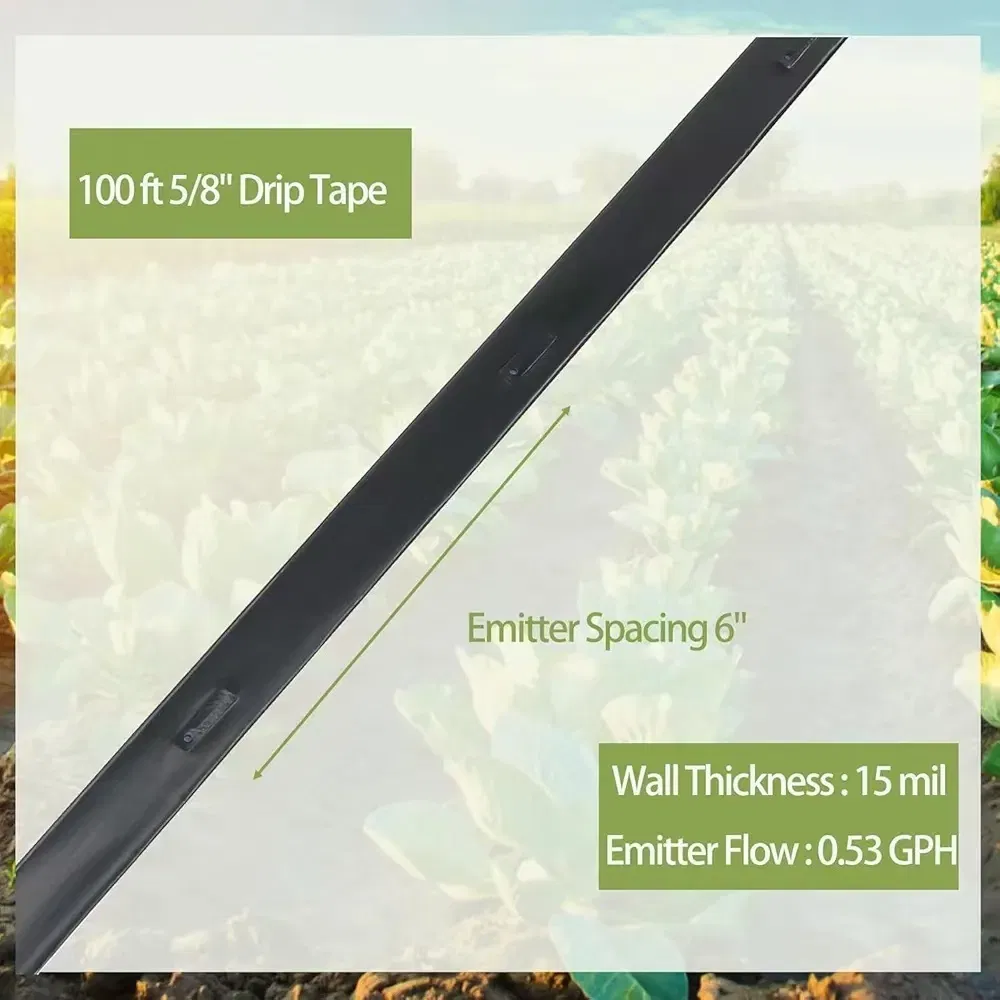 China Manufacturer 16mm Continuous Strip Drip Tape Irrigation for Garden Agriculture