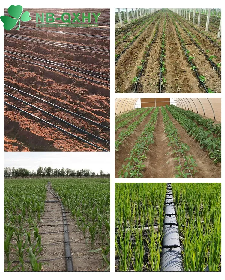 Irrigation Garden Water Flat Drip Tape PE Tubing Hose Valve Drip