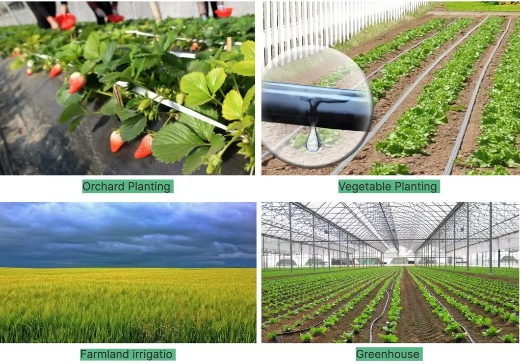 Factory PE Drip Pipe Flat Dripper for Agricultural Irrigation System Drip Tape Drip Irrigation Pipe