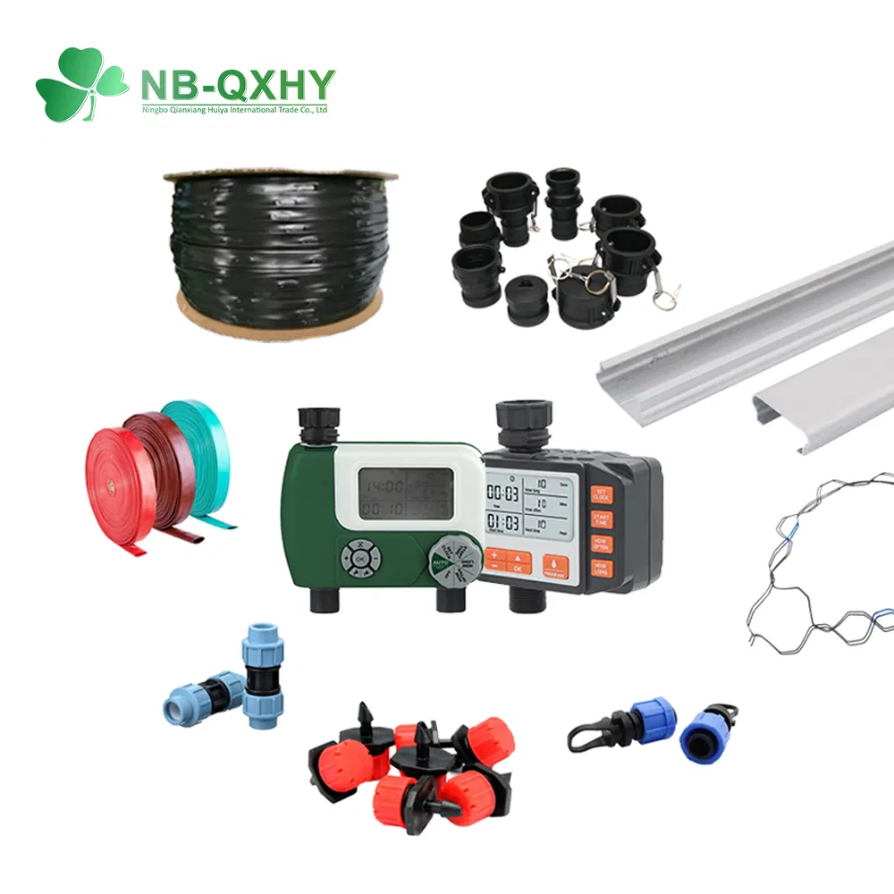 Irrigation Garden Water Flat Drip Tape PE Tubing Hose Valve Drip