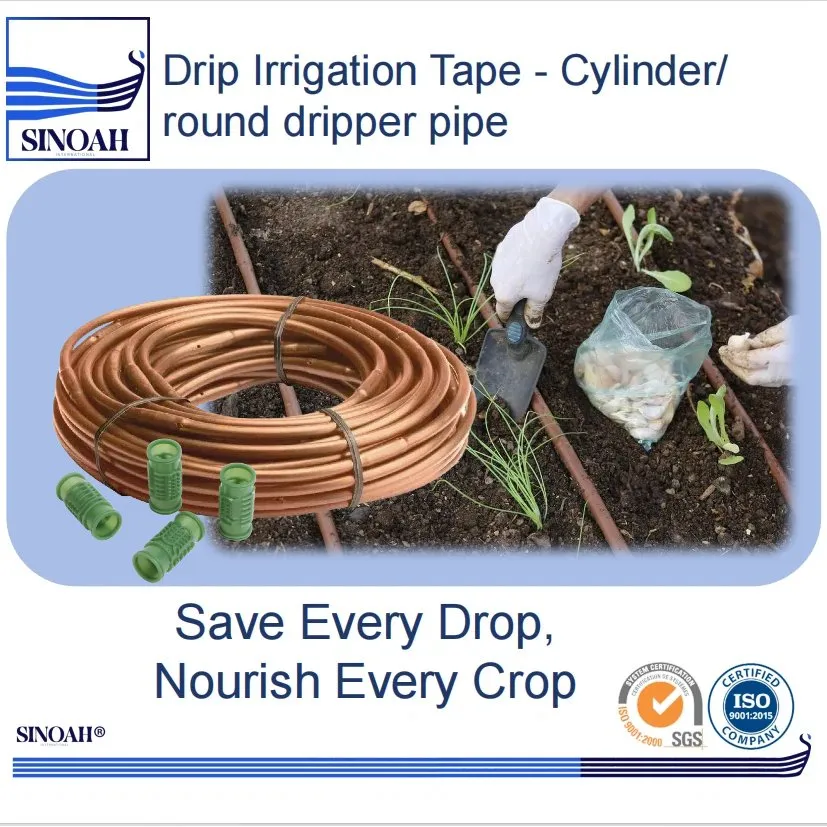 16mm Drip Irrigation Tubing 48mil Wall for Orchard Rows PC Drip Tape Lines