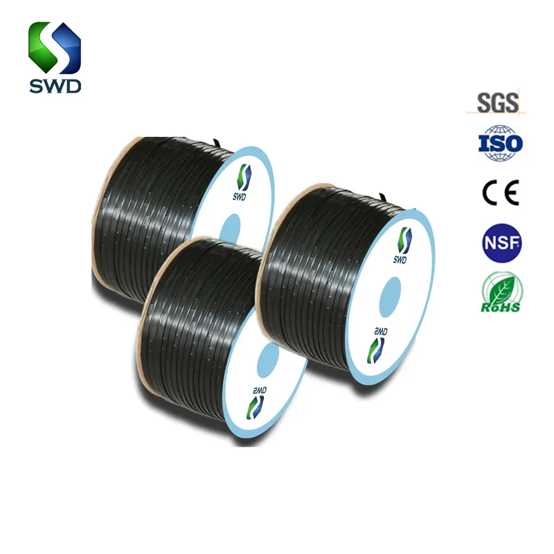 100%PE Agricultural Drip Irrigation Tape with Flat Emitters for Irrigation and Greenhouse Water Savi