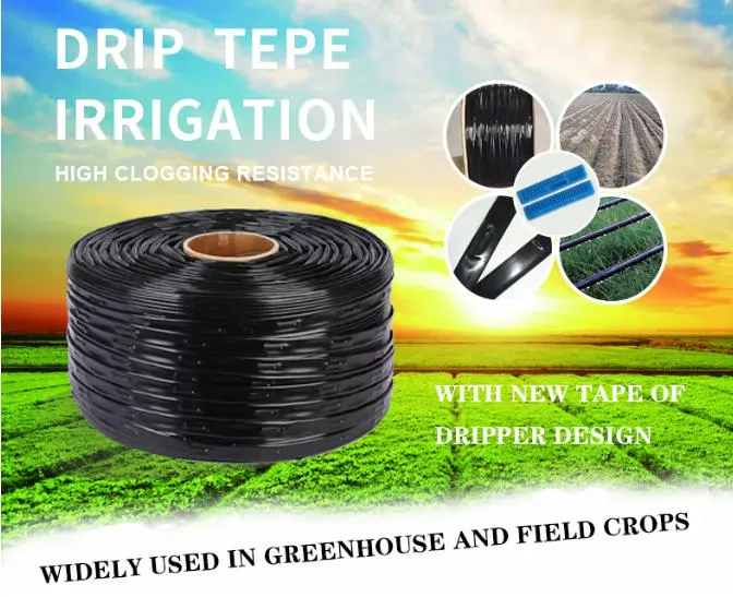 Irrigation Drip Irrigation Pipe Tape 16mm Diameter with Flat Emmiter