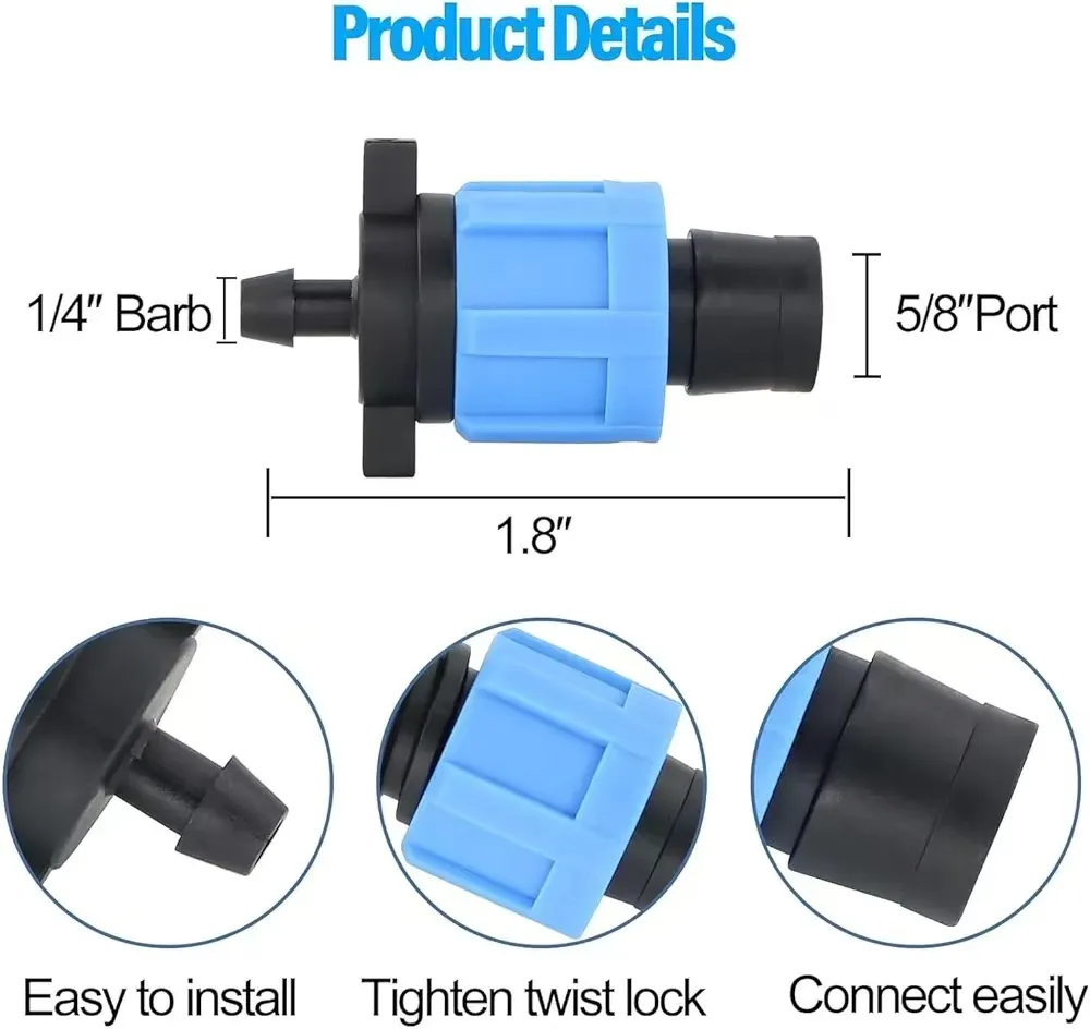 Agriculture Drip Watering Irrigation 16m Drip Tape Hose 20 Cm Spacing