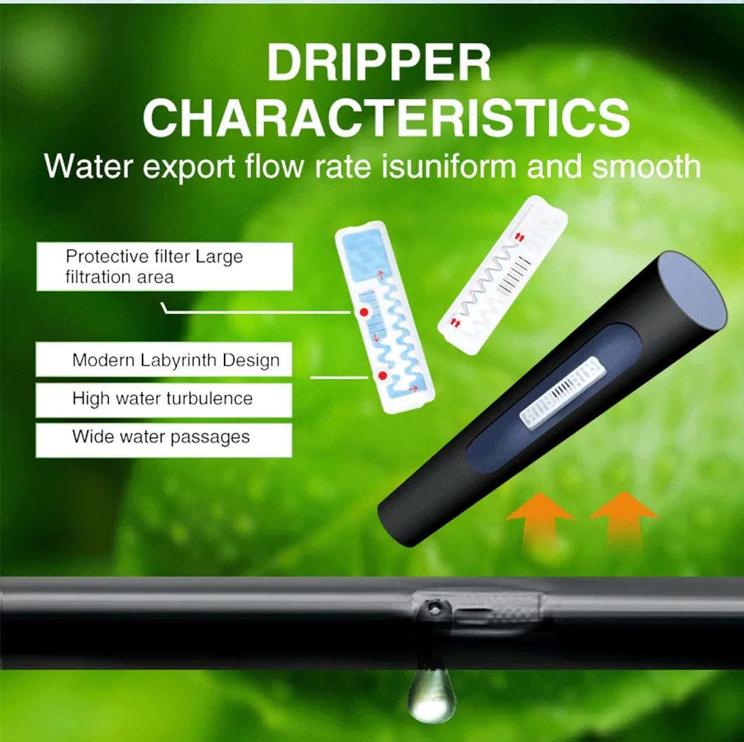 16mm Drip Irrigation Tape Dripline Ligne Goutte a Goutte Linea De Goteo