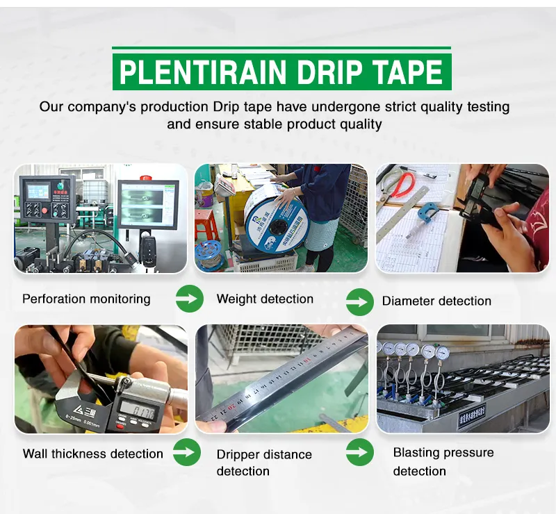 Drip Irrigation System Plastic 16mm Hose Emitter and Valve Fittings Flat Drip Tape for Agriculture Farm Potato Chili Peppers